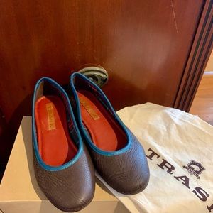 Trask Brown leather women shoes